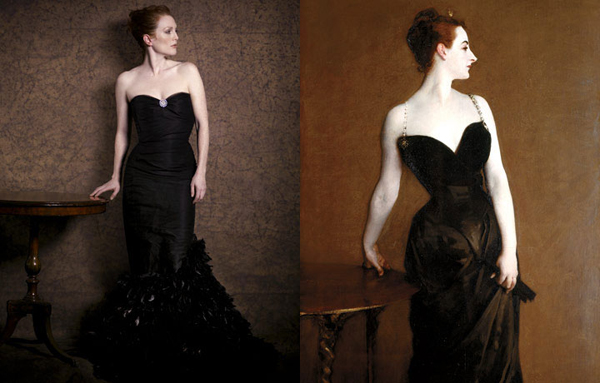 Julianne Moore by Peter Lindbergh as Madame X by John Singer Sargent for Harper’s Bazaar. Julianne Moore by Peter Lindbergh as Madame X by John Singer Sargent for Harper’s Bazaar.