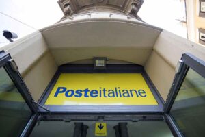 La scritta di Poste Italiane