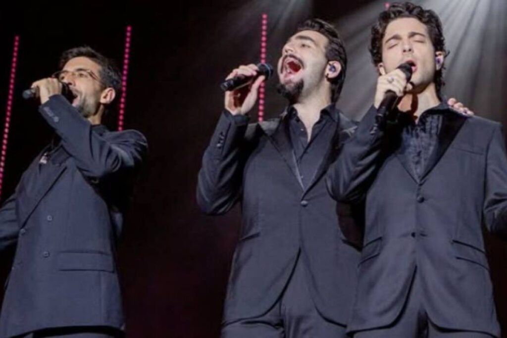 Il Volo durante un live