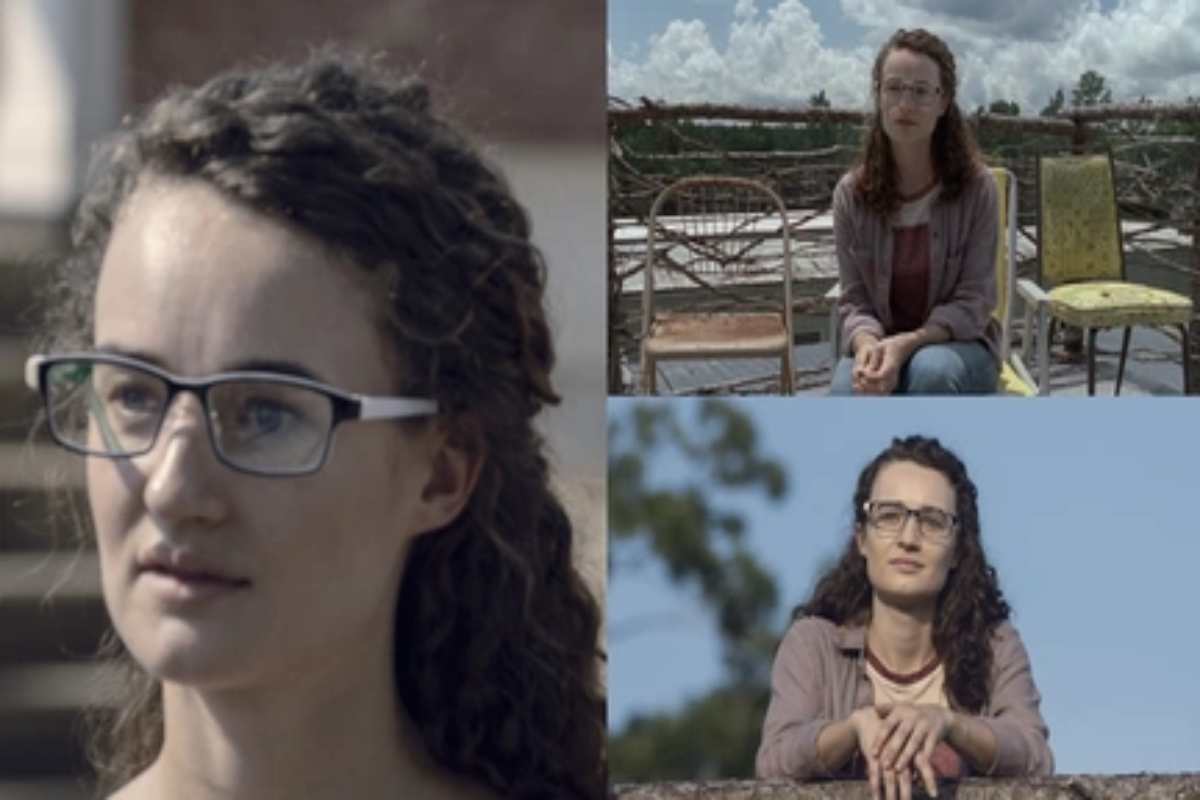 Kelley Mack in alcune scene di The Walking Dead