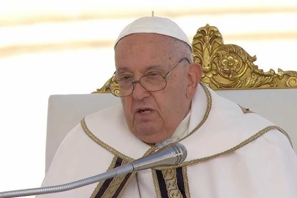 il papa a una messa