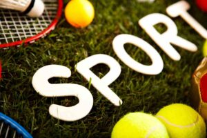scritta sport e articoli sportivi