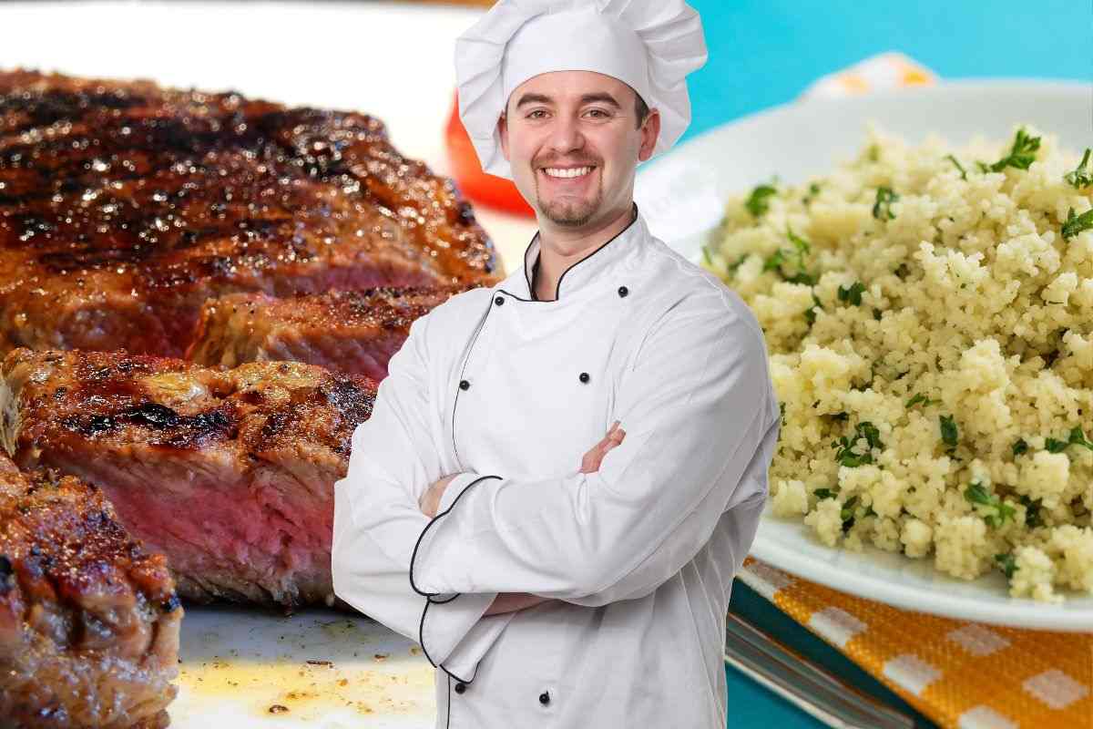 Bistecca e cous cous