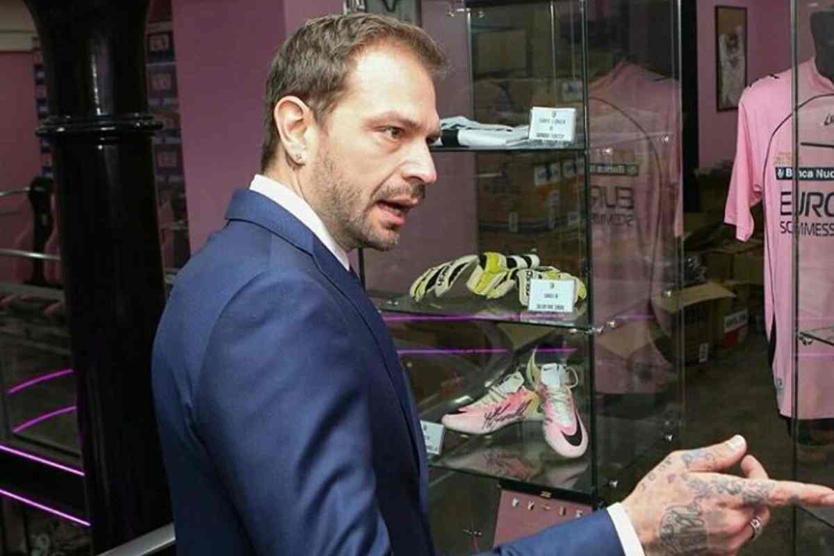 paul baccaglini negli uffici del palermo