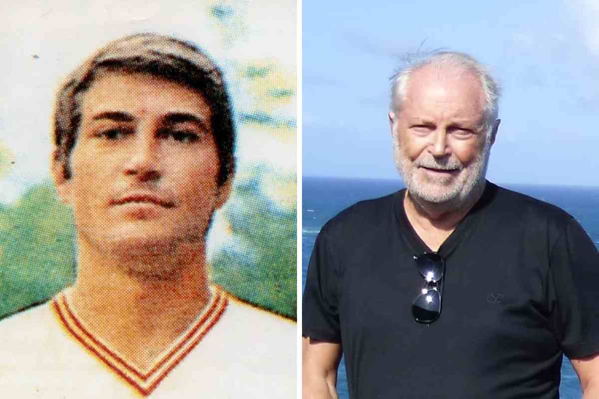 Andrzej Zuczkowski con la maglia del Bari e in una foto più recente