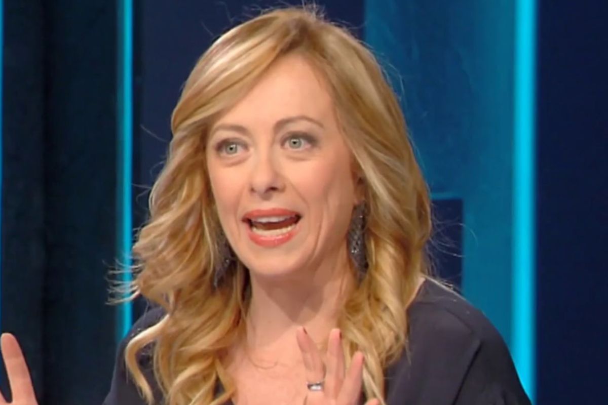 Giorgia Meloni ospite in una trasmissione