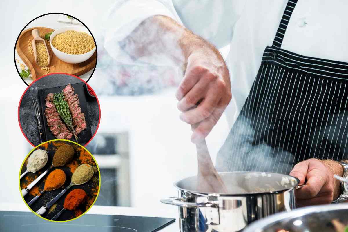 Gli ingredienti principali per il cous cous di carne