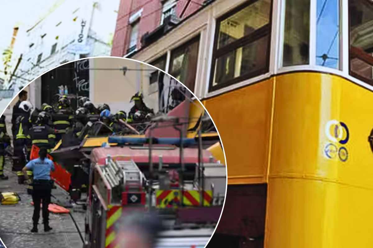 La funicolare al centro di Lisbona