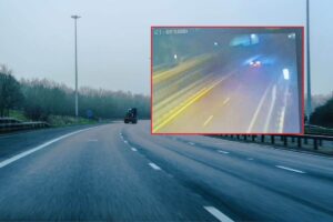 Veicolo in contromano in autostrada